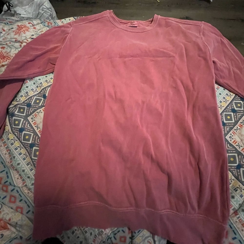 pink crewneck